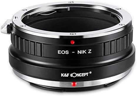 K&F Concept Lens Mount Adapter for Canon EOS EF Mount Lenses to Nikon Z6, Z7 Camera Body