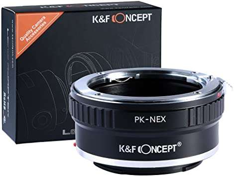 K&F Concept Lens Mount Adapter for Pentax PK K Lenses to Sony NEX E-Mount Camera Body