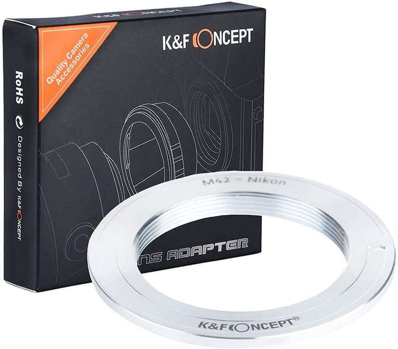 K&F Concept Lens Mount Adapter for M42 Lenses to Nikon F Camera Body