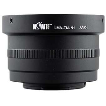Kiwifotos Lens Mount Adapter for T-mount Lenses to Nikon 1 Mount Camera Body