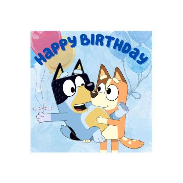 Bluey and Bingo Party Box Stickers - Pack of 25