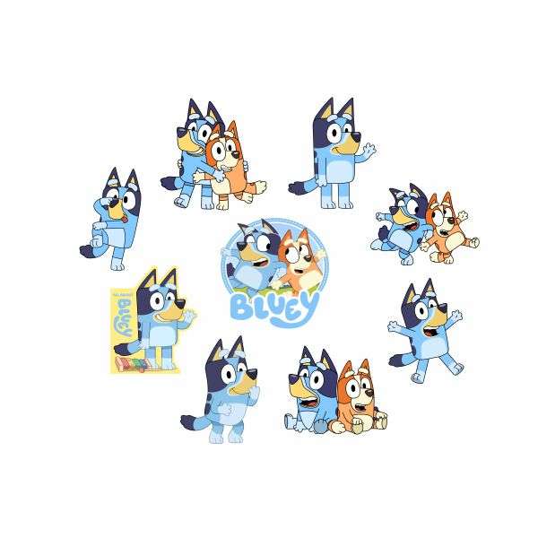 Bluey Sticker Pack - Pack of 45 Stickers