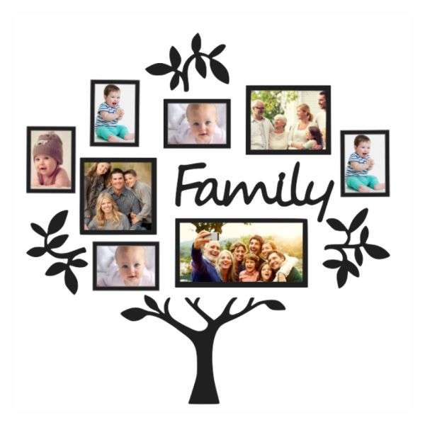 Family Tree  - Photo Frame -  Wall Vinyl