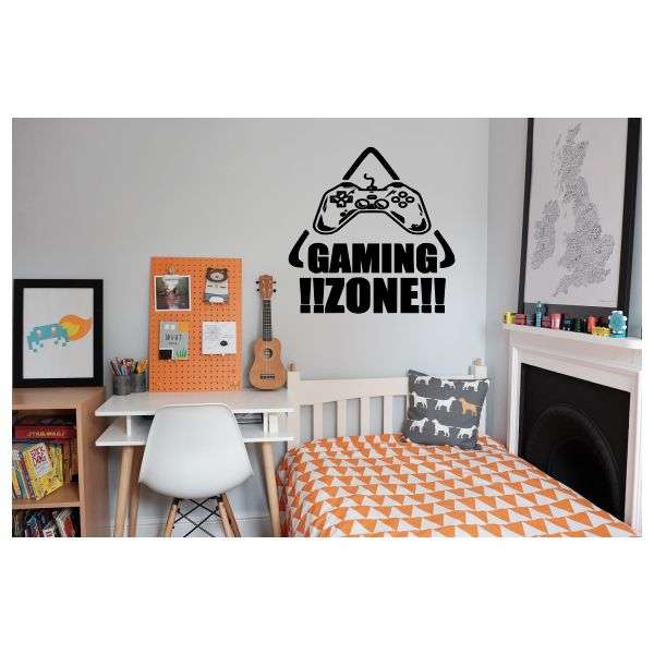 Gaming Zone Wall Vinyl Sticker - Ultimate Wall Decor for Gamers