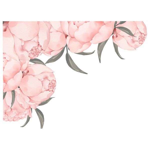 Peony Wall Vinyl Stickers