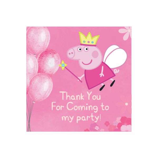 Peppa Birthday Stickers - Pack of 25