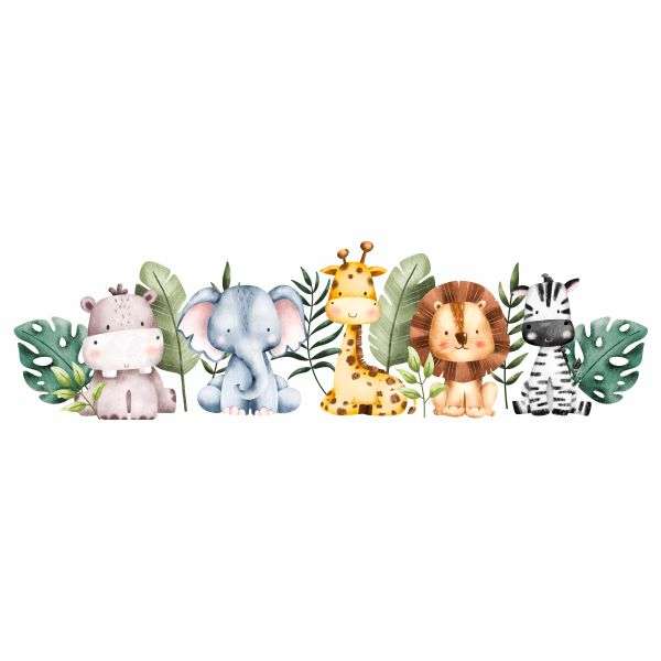 Safari Dreams Enchanting Wall Vinyl - Nursery Room Wall Decor