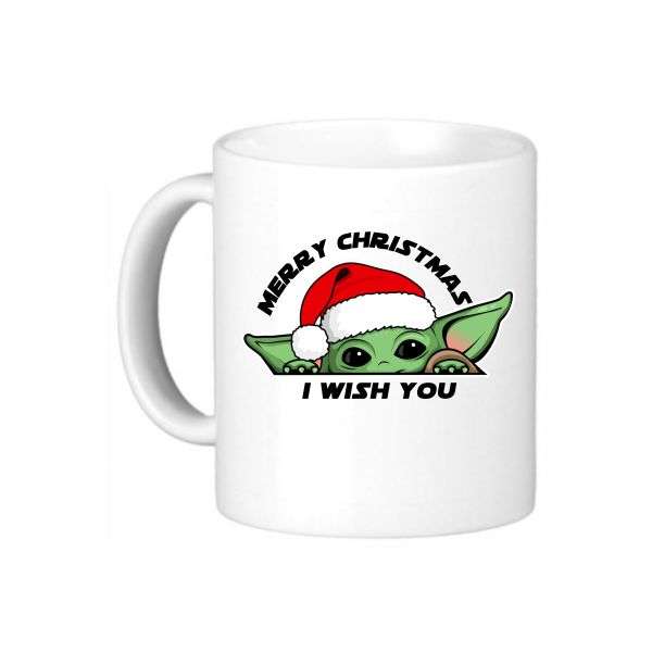 Star Wars - Merry Christmas - I Wish You - Yoda Coffee Mug