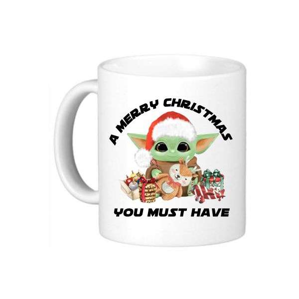 Baby Yoda Christmas Coffee Mug - A Merry Christmas You Must Have