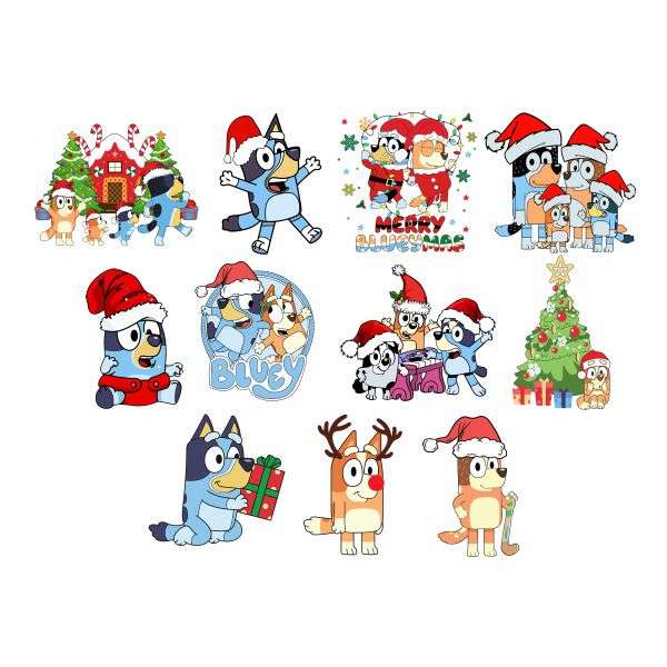 Bluey Christmas Sticker Pack