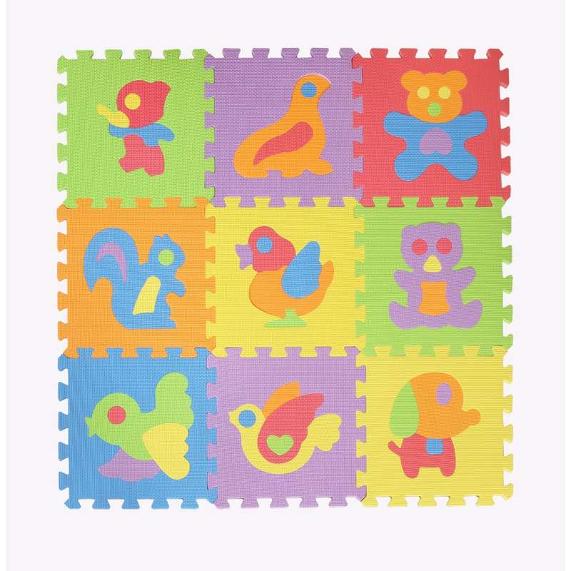 Time2Play Eva Foam Puzzle Animal Play Mat 9 Piece