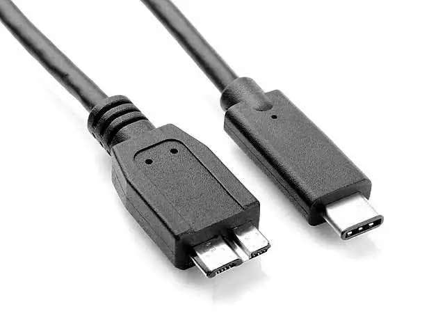 1.8 Meter Male USB Type C to Micro B USB 3 Male Cable (External Hard Drive Enclosure Cable)