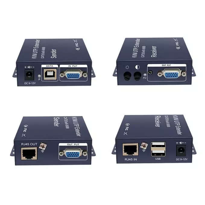200 Meter USB & VGA KVM Video Extender over CAT5e / CAT6 - VGA / Keyboard / Mouse