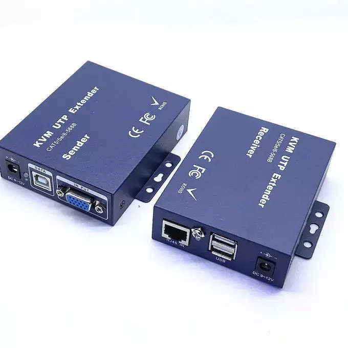 200 Meter USB & VGA KVM Video Extender over CAT5e / CAT6 - VGA / Keyboard / Mouse