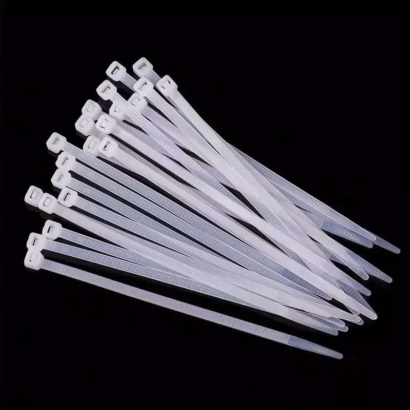 100 Pack Cable Ties | Various Lengths | Black or White