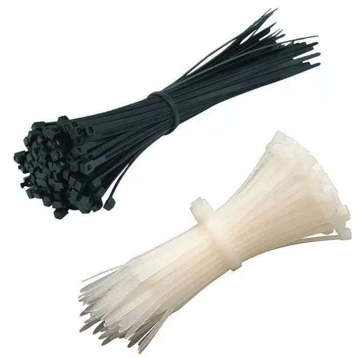 100 Pack Cable Ties | Various Lengths | Black or White