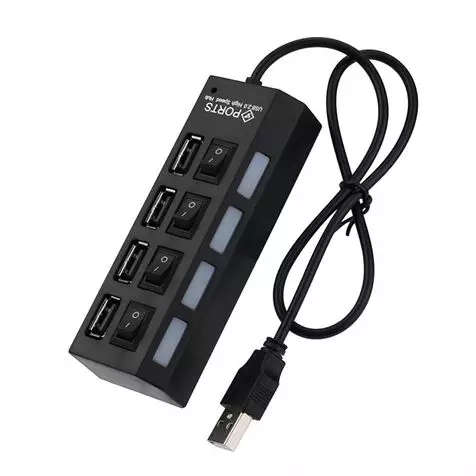 Hi-Speed 4 Port USB 2.0 Hub - USB Powered