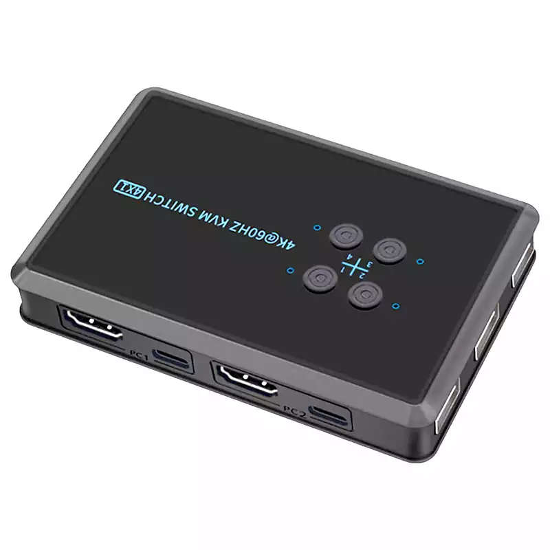 4 Port HDMI KVM Switch | Keyboard/Video/Mouse Switch | 4K Ultra HD