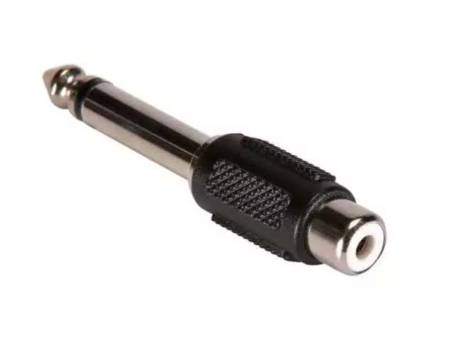 6.35mm Jack Male to Single RCA Female Mono Adapter