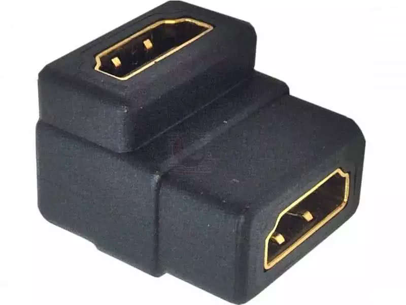 90 Degree HDMI Joiner / Coupler - female to female Standard HDMI Type A adapter