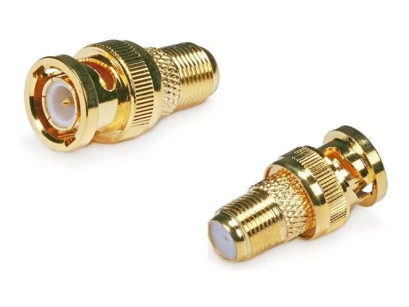 Female F Type Connector to BNC Male Adapter