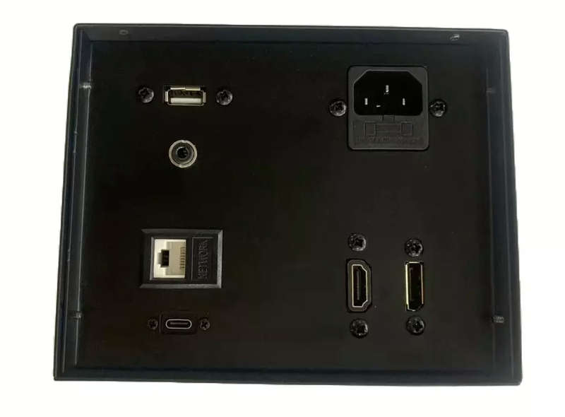 Gas Popup Panel / Popup Desk with 3pin Electrical Plug and HDMI, Displayport, Audio, RJ45 Network...