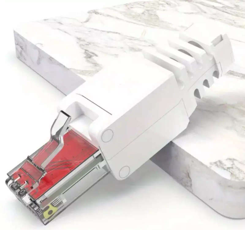 RJ45 CAT7 Connector | Modular Tool Free Unshielded Connector 22-26AWG | 10Gbps