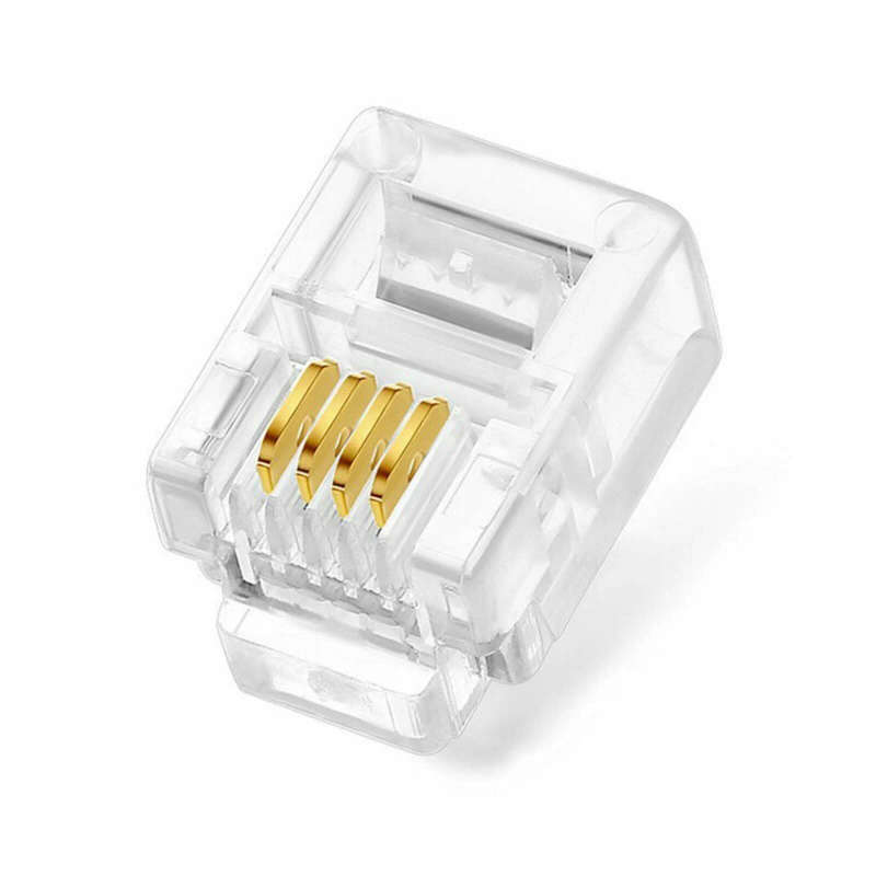 RJ11 4 Pin Telephone Cable Connector jack
