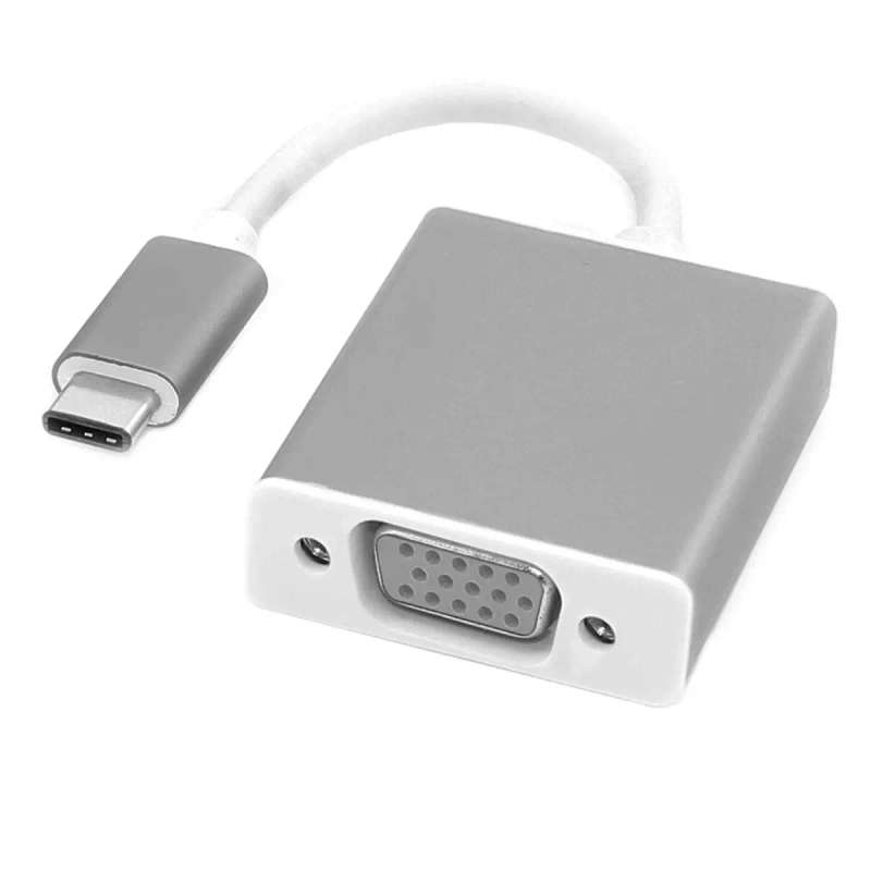 Male USB 3.1 Type C to VGA Female adapter for Chromebook / Macbook / Lenovo / Dell