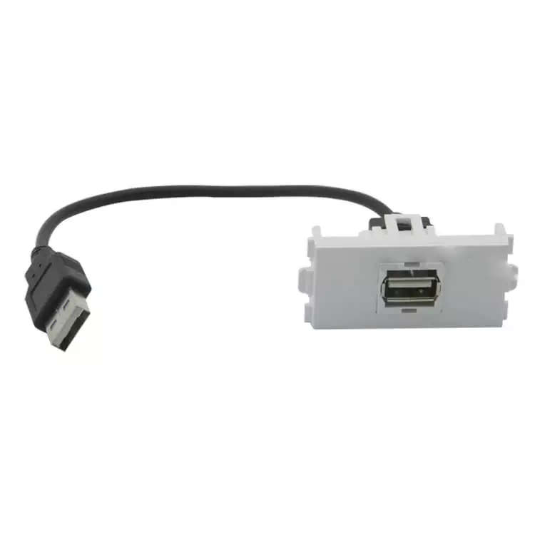 Modular USB Keystone Wall Plate Insert