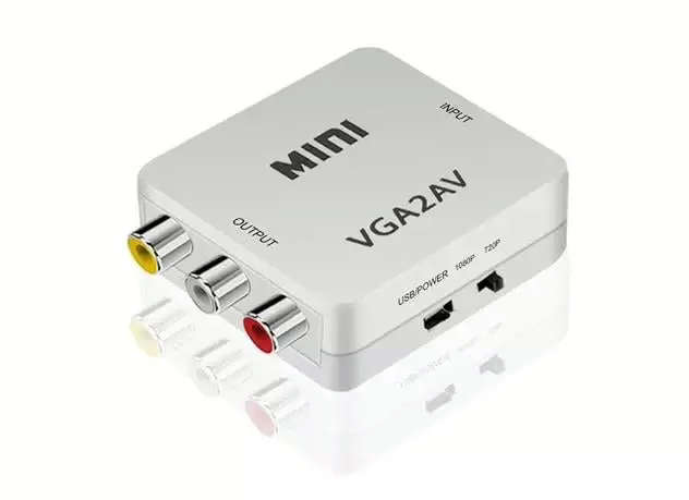 VGA to RCA / VGA to AV Converter (VGA device to Display with RCA inputs)