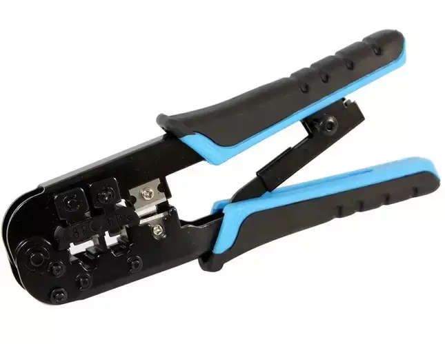 Ratchet RJ45 Network Cable Crimper Tool - Supports RJ11 / RJ12 Combo Strip and Crimping