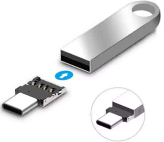 USB Type C adapter for USB Flash Drives (Connect USB Flash drive to a USB Type C Smartphone)