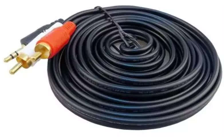 10 Meter Audio 3.5mm Jack Male to 2 RCA Male Cable