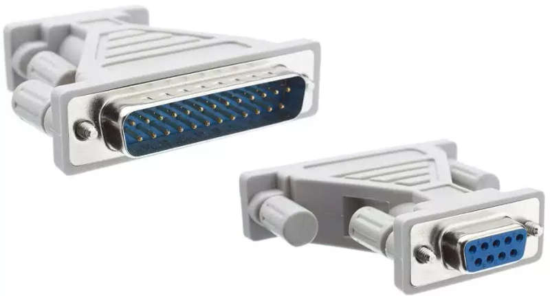 Female DB9 to DB25 Male Adapter | RS232 Serial Port Adapter