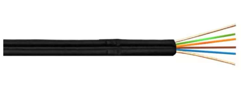 1km Roll | 4 Core Single Mode Flat 100Gbps OS2 Fiber Drop Cable | G.657A2 Outdoor Fiber Optic Cable