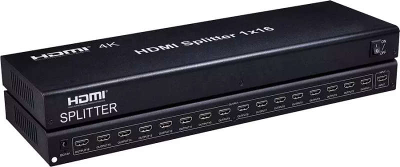 16 Port HDMI Splitter (1x16) | 4k Ultra HD 4096x2160 Resolution