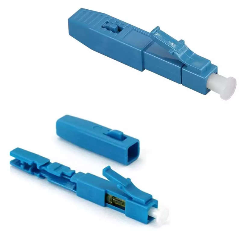 LC UPC (Blue) Fiber Optic Fast Connector | Field Terminated Connector
