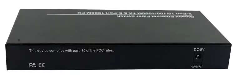 10 Port SFP Gigabit Fiber Media Converter with 8xSFP 1.25Gbps Ports &amp; 2 x Gigabit RJ45 Networ...