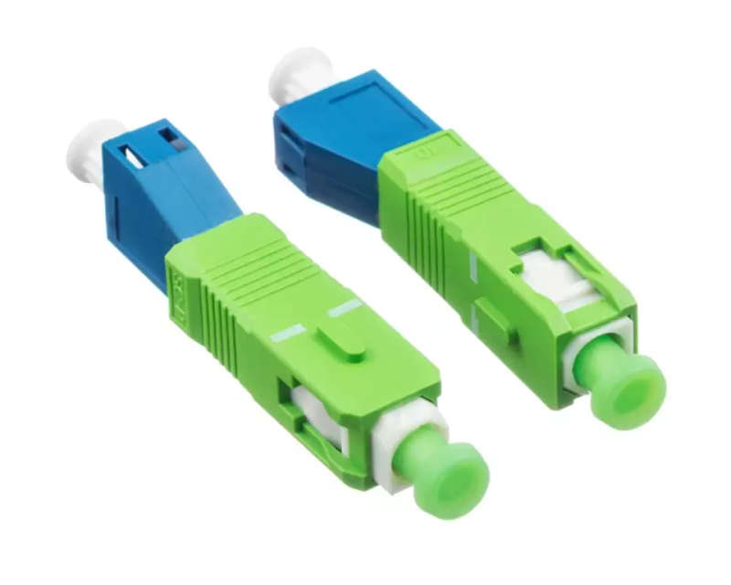 LC/UPC Female to SC/APC Male Adapter | Simplex Single Mode Fiber Optical Adapter
