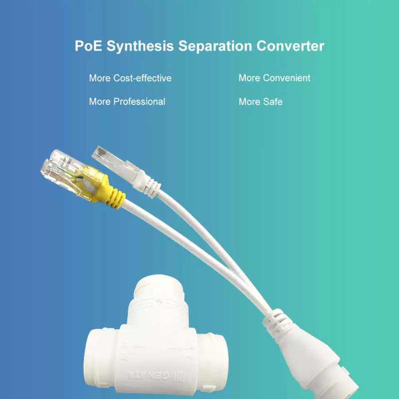 POE / CCTV Camera Splitter Adapter for 2 Devices on 1 Network Cable | Network Cable Splitter