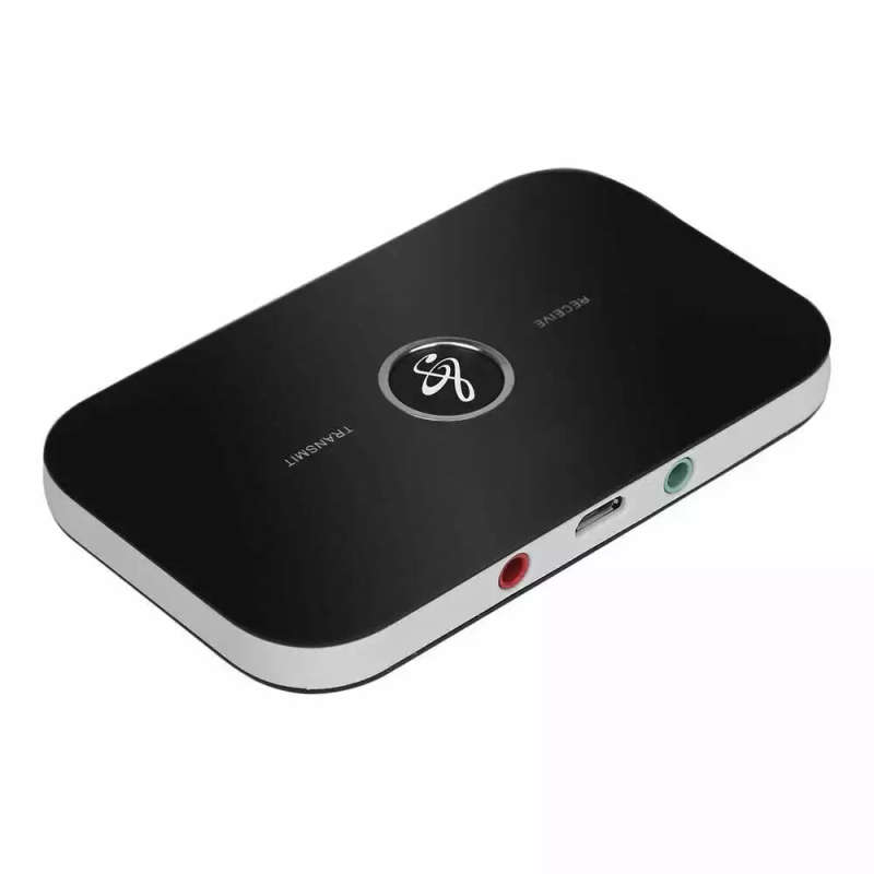 2-in-1 Bluetooth Audio Transmitter or Receiver | 3.5mm Wireless Audio Adapter | Built-in Recharge...