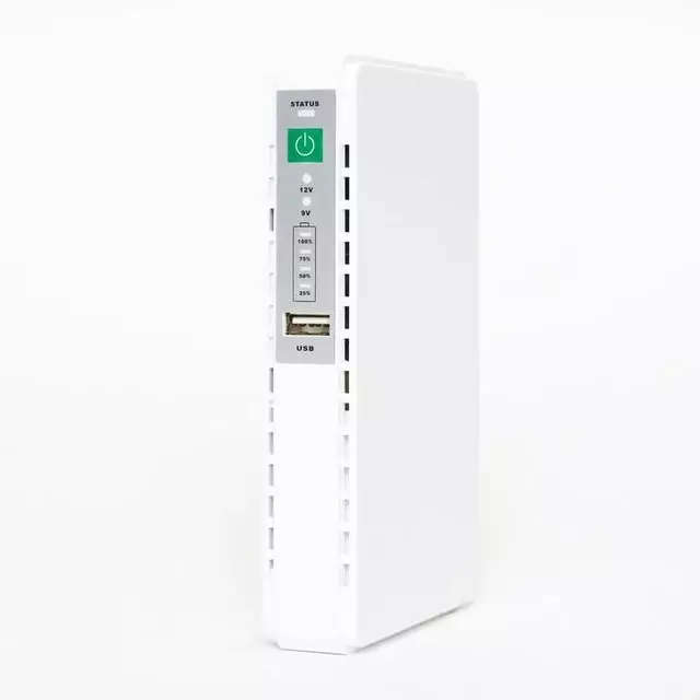 Inline 8800mAh Up to 8 Hours Router UPS Rechargeable Battery Backup with POE 15/24v RJ45 Port