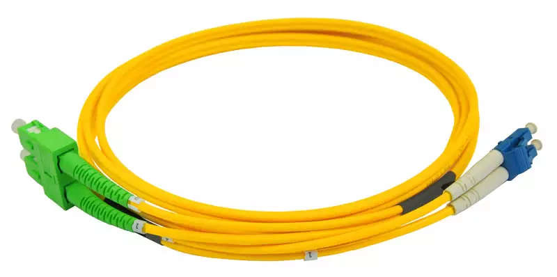 Dual Cables | Duplex APC SC to LC UPC Single Mode Fiber Optic Cable | Fiber Cables for Router | V...