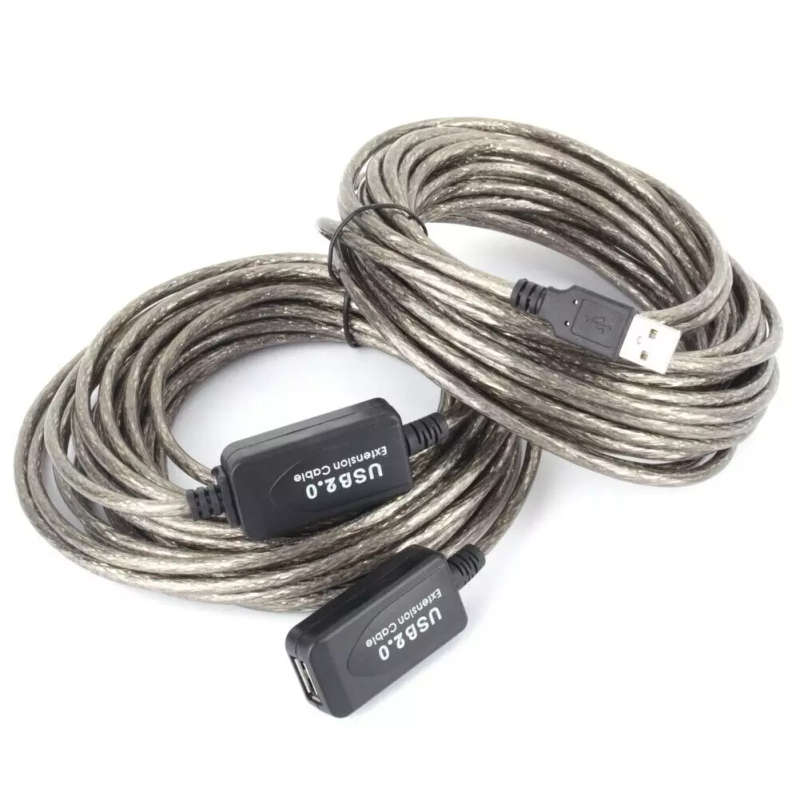 20 Meter USB 2.0 Extension cable (Female to Male USB Type A) With Active Signal Booster