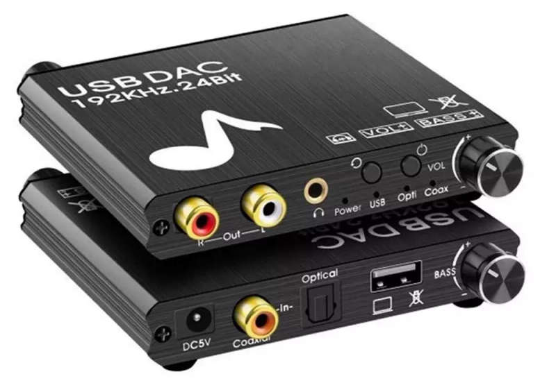 192kHz 24Bit External Digital USB Sound Card for Windows 10/11 PC | With Optical / SPDIF / RCA