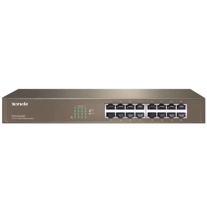 16 Port Gigabit Network Switch - 10/100/1000 Mbit/s | Tenda TEG1016D