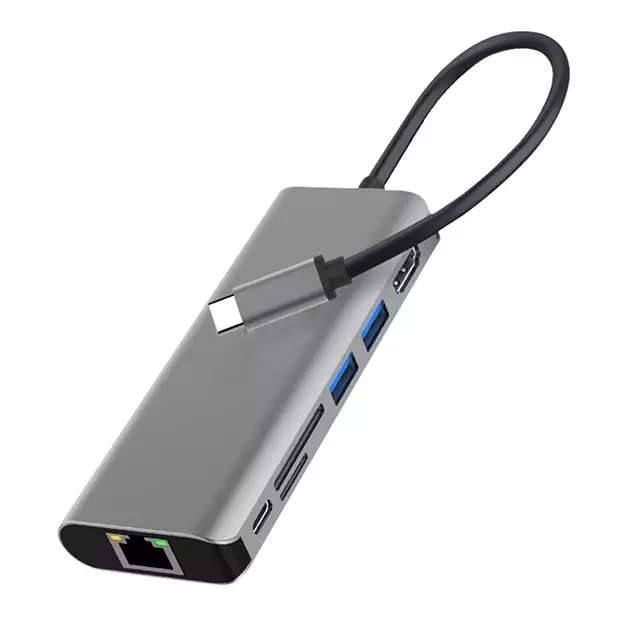 4K UltraHD 7 in 1 USB Type C Port Replicator | USB Docking Station | HDMI Video Output | Network ...