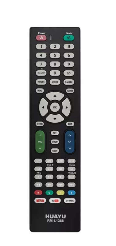 9-in-1 Replacement Infrared Remote for HDTV | Hisense, Samsung, Philips, Sony, Panasonic, Sharp, LG
