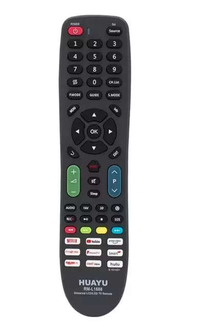 9-in-1 Replacement Infrared Remote for HDTV | Hisense, Samsung, Philips, Sony, Panasonic, Sharp, LG